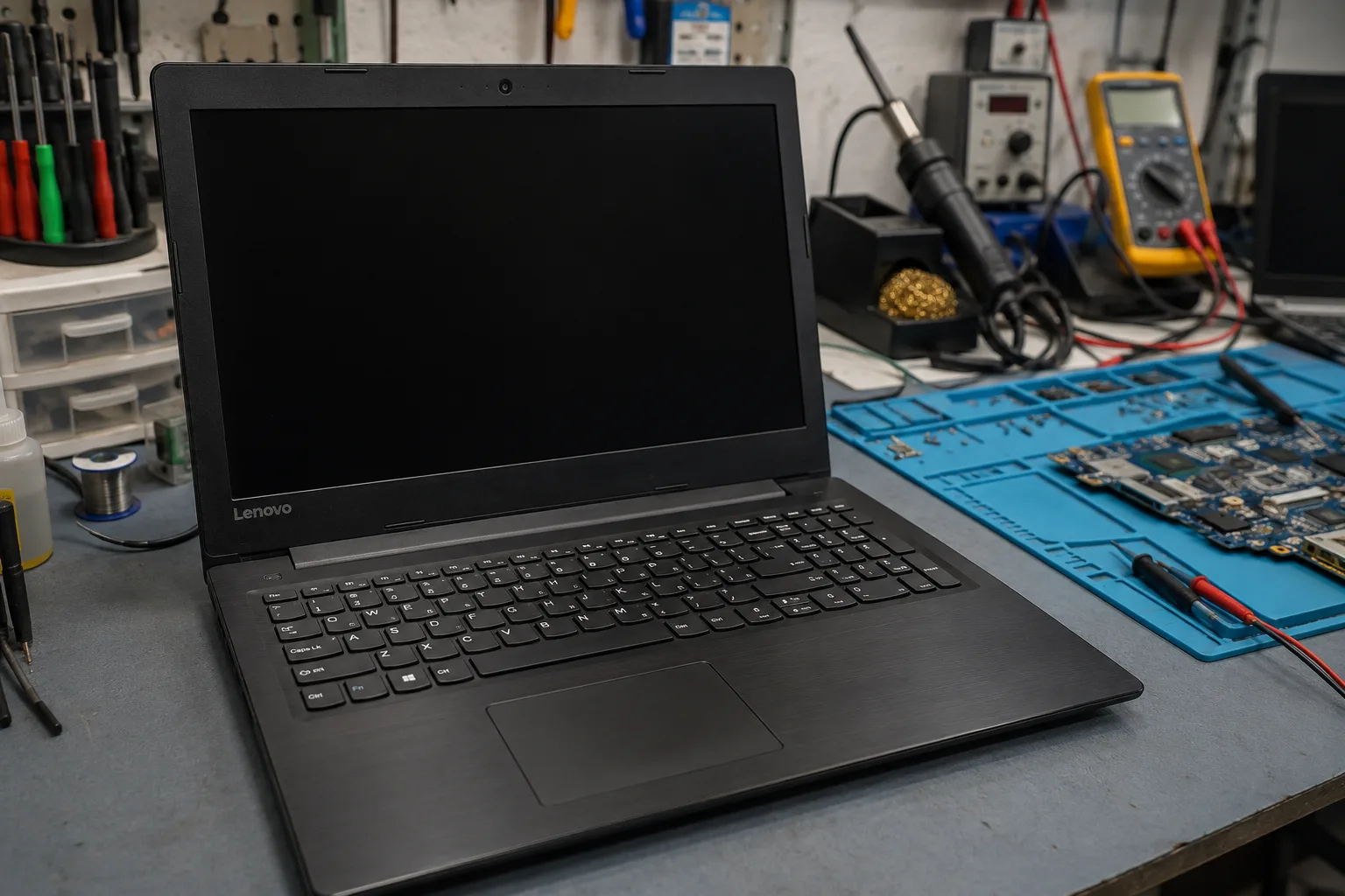 Lenovo Laptop Δεν Ανάβει – Μαύρη Οθόνη & Power Button Blinking