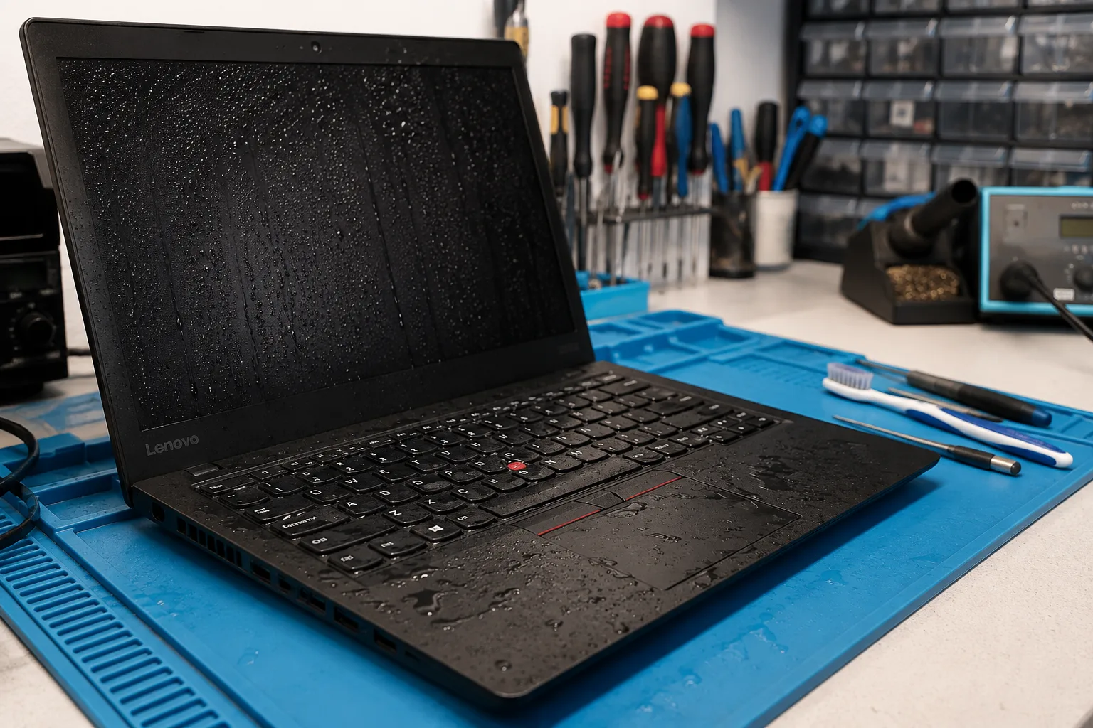 Επισκευή Βρεγμένου Lenovo Laptop